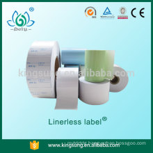 supermarket shelf price linerless label paper roll